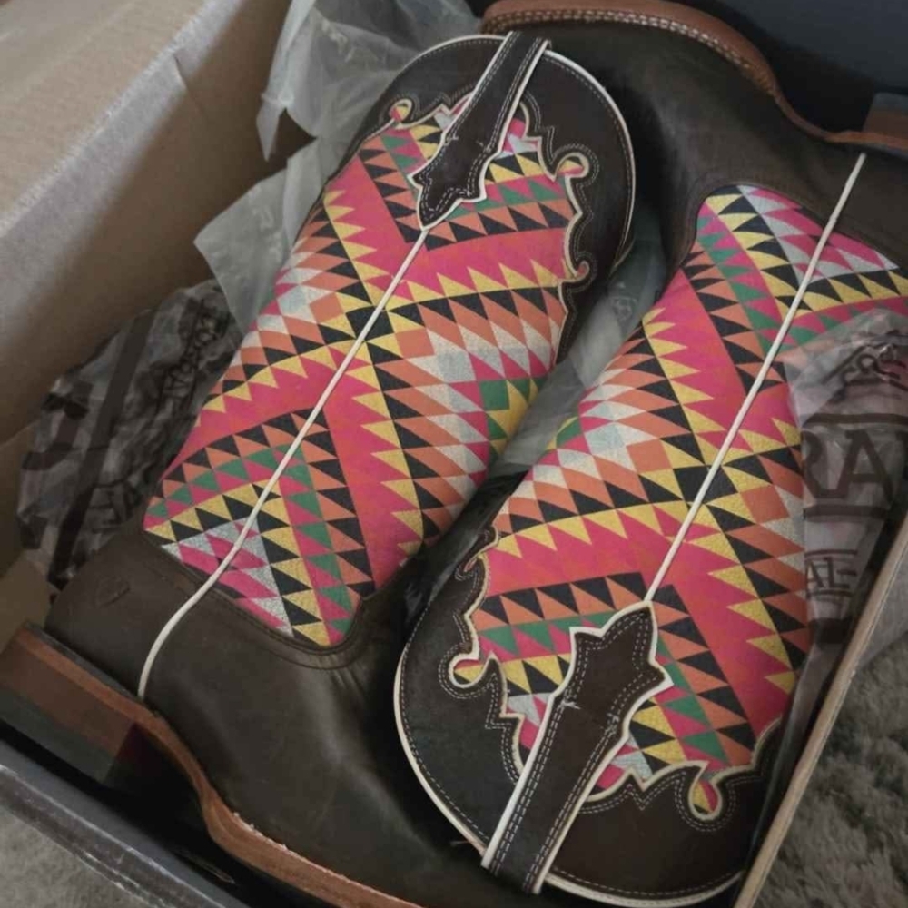 Ariat Women's Colorful Geometric Heeled Boots